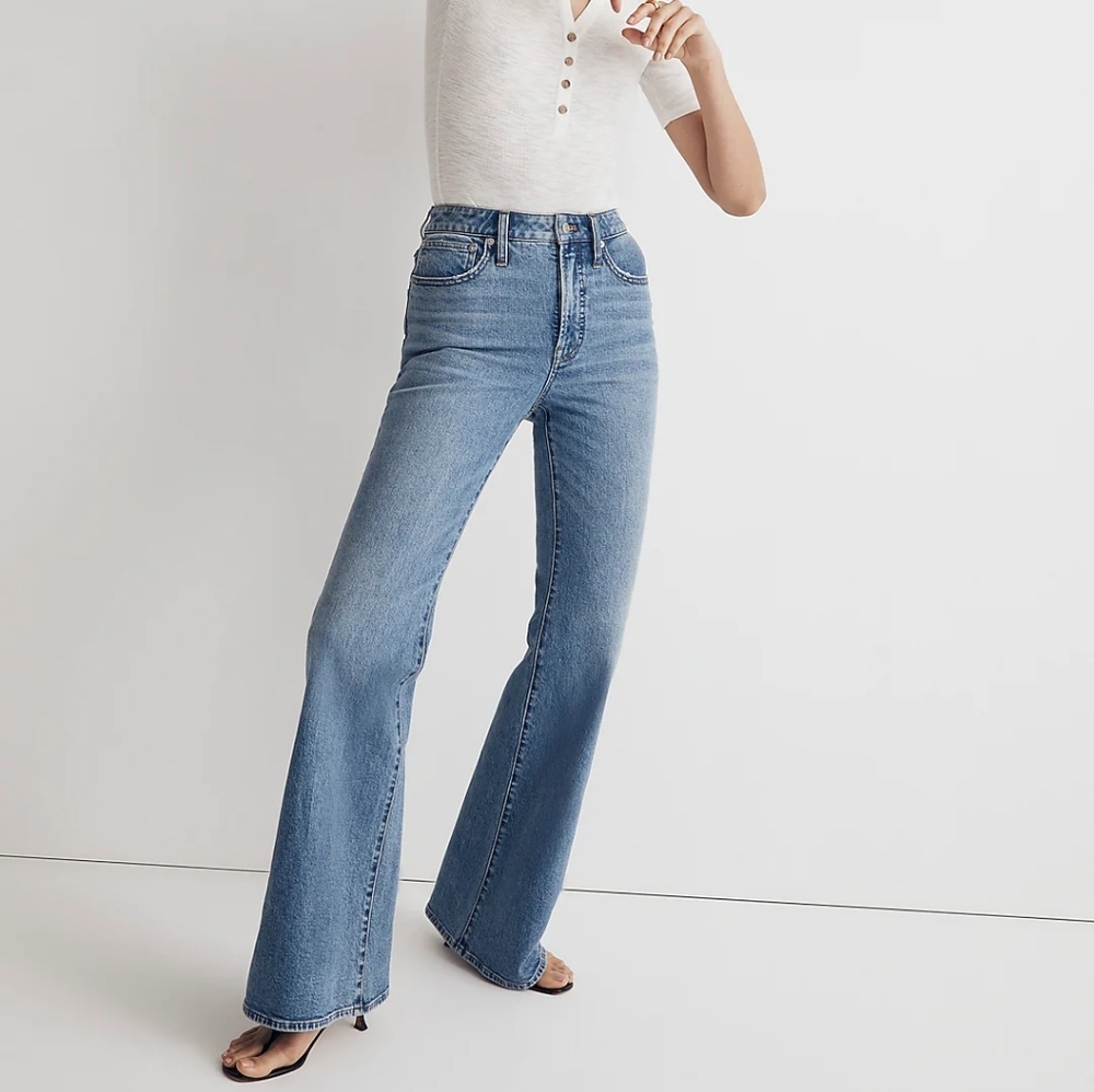 [NWT] Madewell The Perfect Vintage Flare Jean in Tarlow Wash, Petite 25